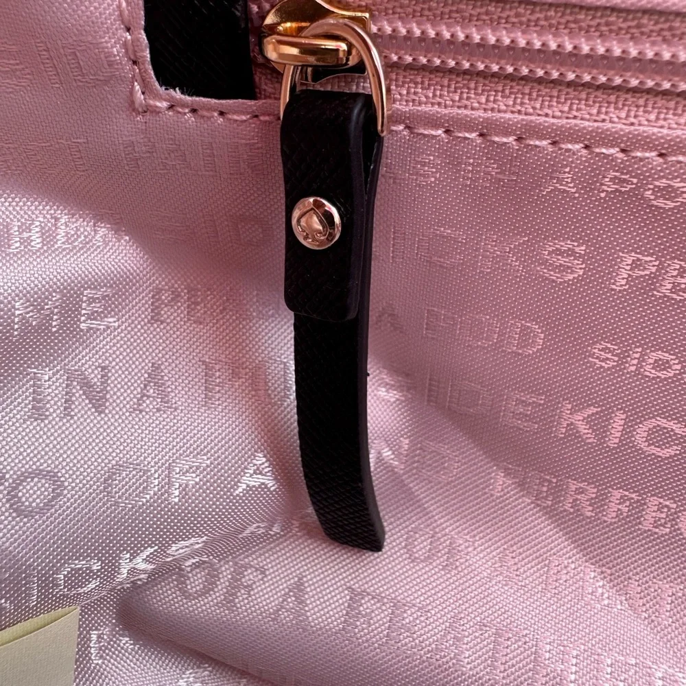 Kate Spade Bridal Tote Storybook Lining with Kate Spade Pink Dust Bag - Picture 10 of 11